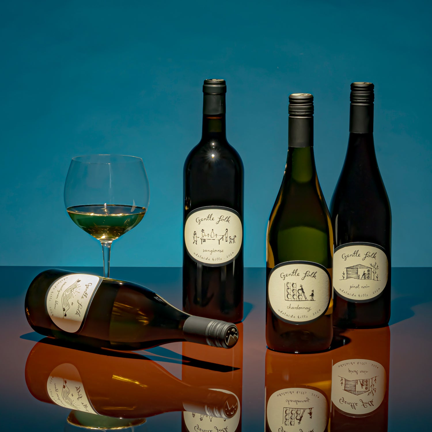 Gentle Folk's lineup of cool climate wines.