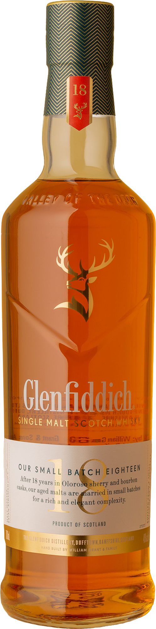 Glenfiddich Small Batch Eighteen Single Malt Scotch Whisky 18 Year Old  [700ml]