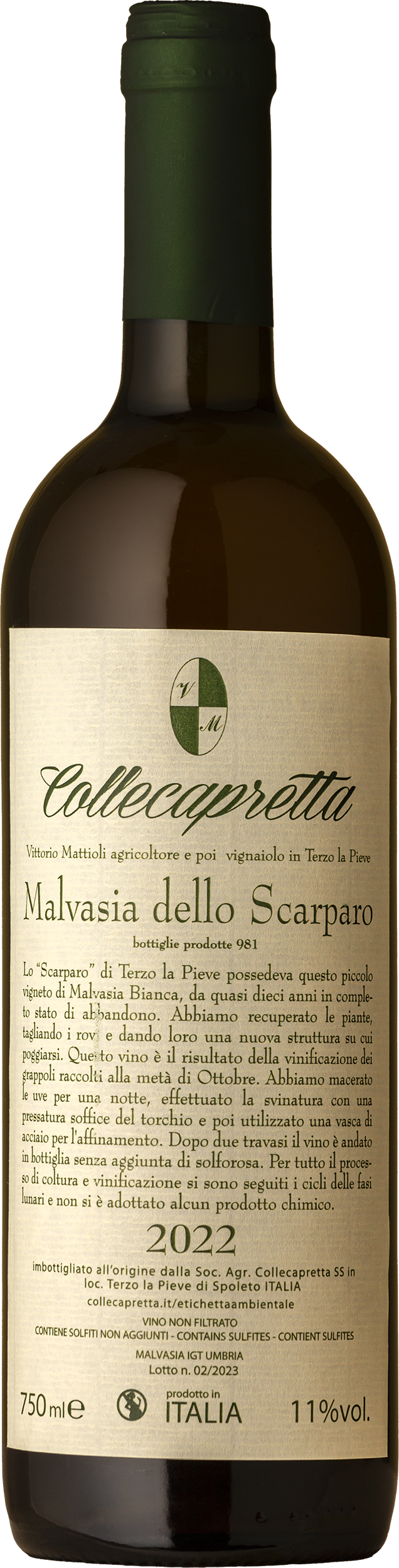 Collecapretta - Malvasia dello Scarparo Maceration 2022 Orange Wine