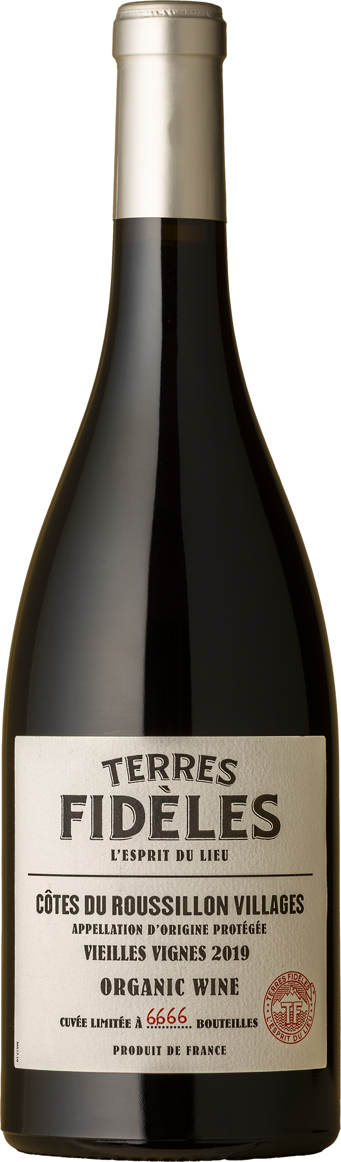 Terres Fidèles - Côtes du Roussillon Villages Grenache / Carignan 2019 Red Wine