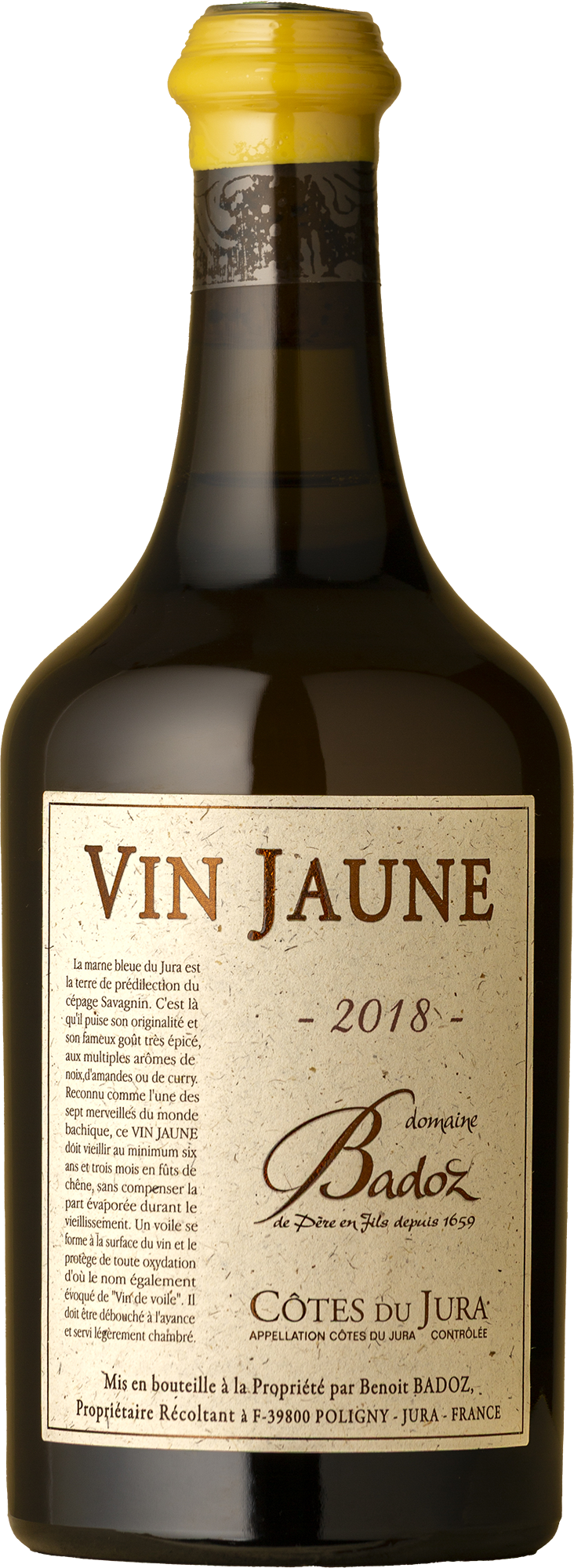 Domaine Benoit Badoz - Côtes du Jura Vin Jaune 2018 620ml White Wine