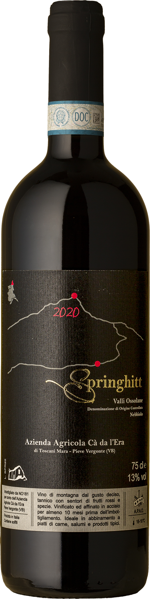 Cà da l'Era - Springhitt Valli Ossolane Nebbiolo 2020 Red Wine