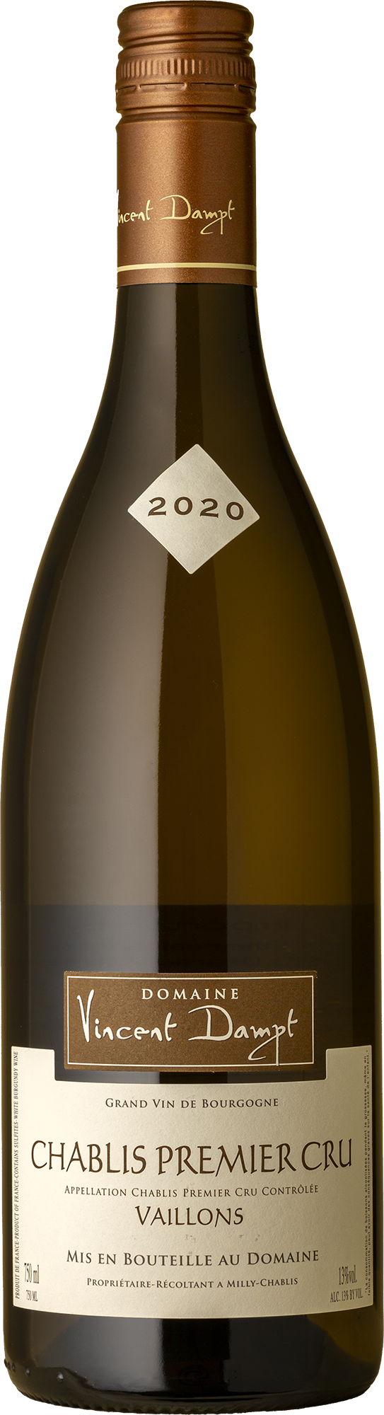 Vincent Dampt - Chablis 1er Cru Vaillons Chardonnay 2020 White Wine