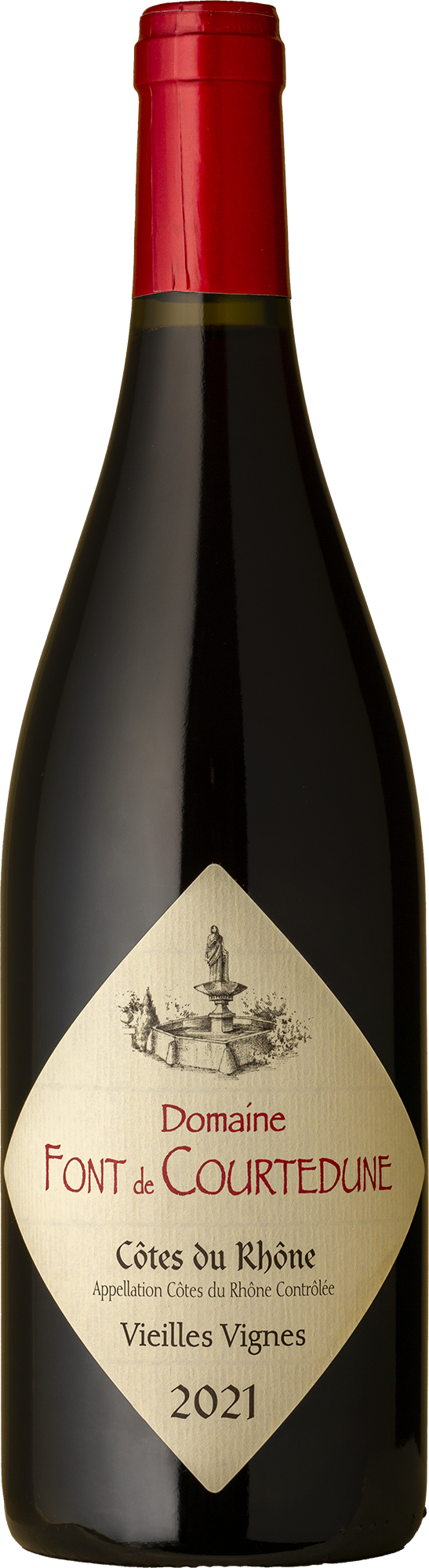 Domaine Font De Courtedune - Cotes du Rhone VV 2021 Red Wine