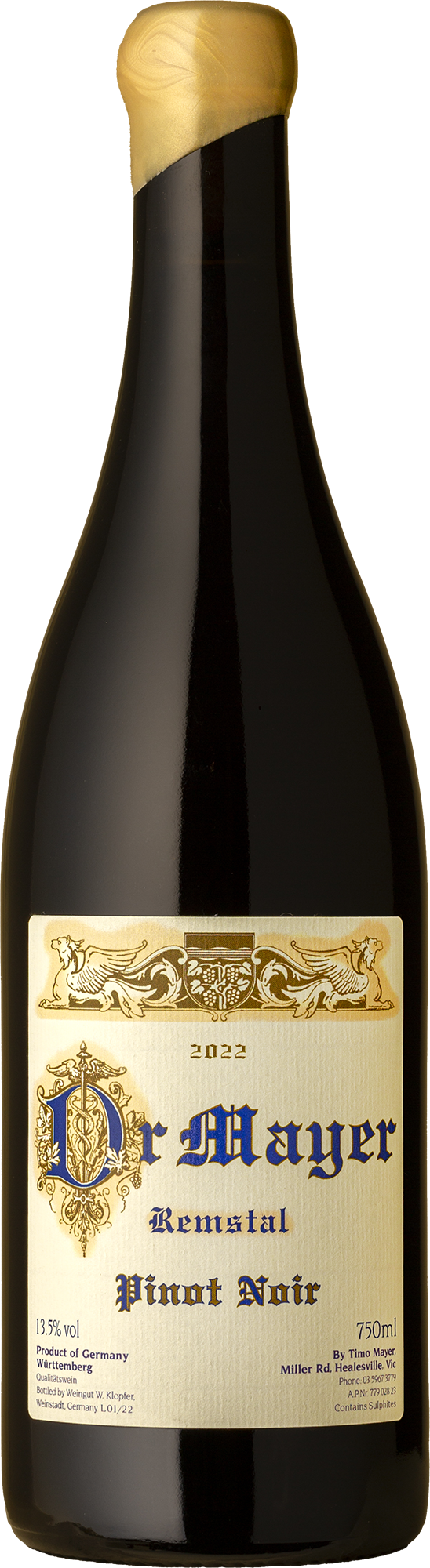 Timo Mayer - The Doktor Remstal Pinot Noir 2022 Red Wine