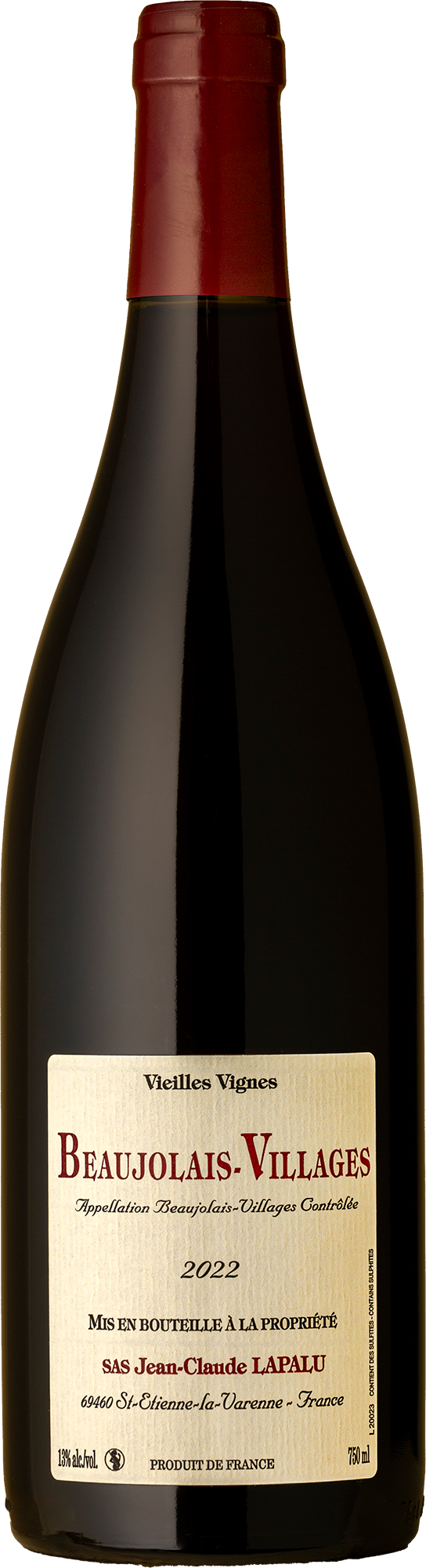 Jean-Claude Lapalu - Beaujolais-Villages Vieilles Vignes 2022 Red Wine