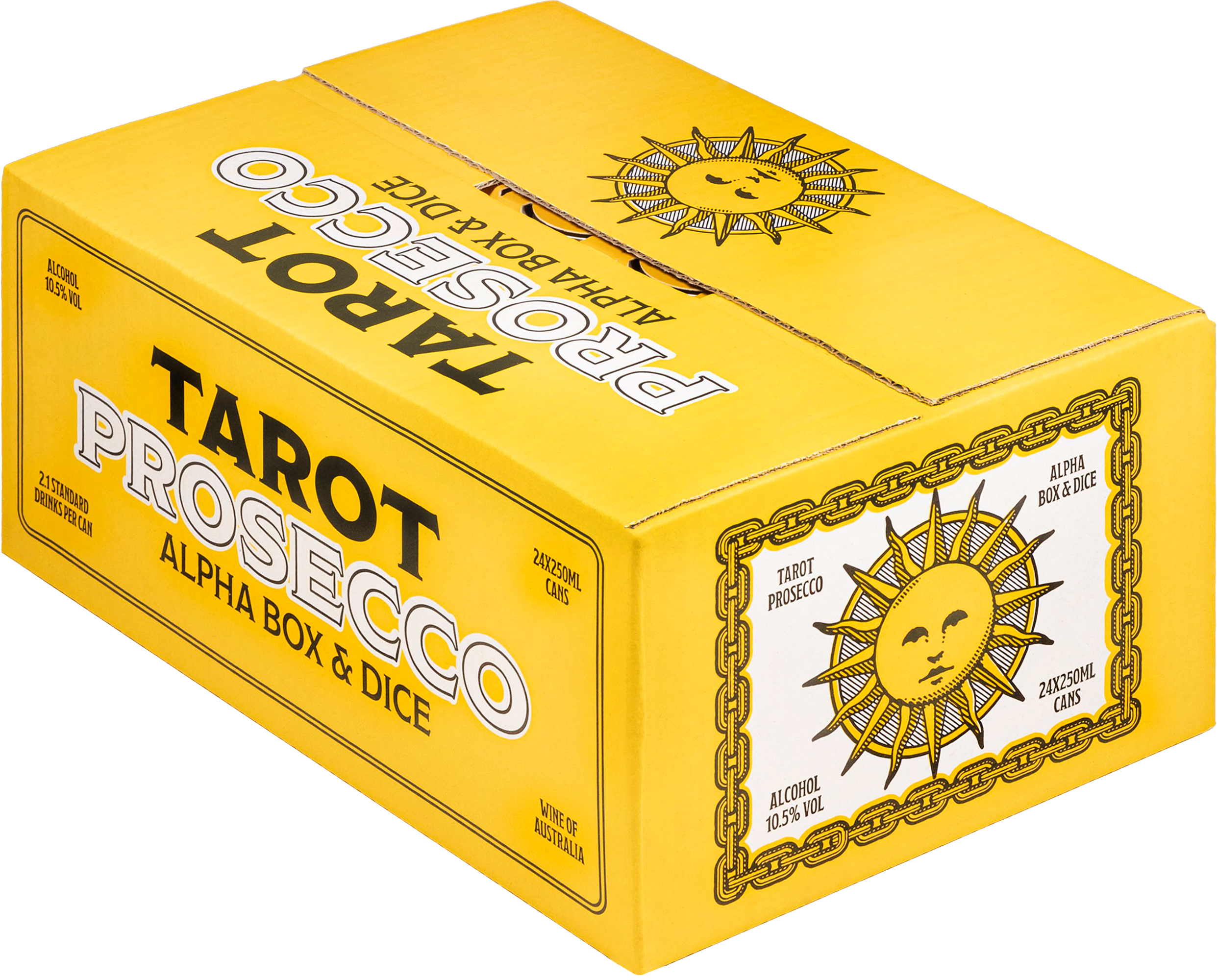 Alpha Box & Dice - Tarot Prosecco Case 24x250ml Can Sparkling Wine