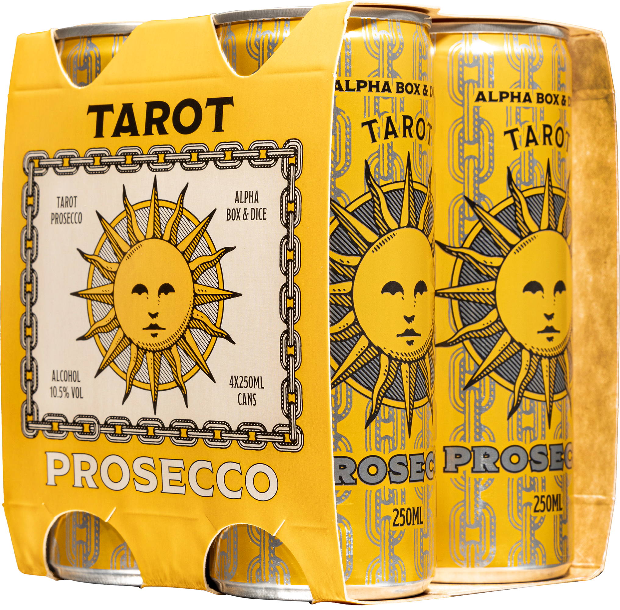 Alpha Box & Dice - Tarot Prosecco Can 250ml 4-Pack Sparkling Wine