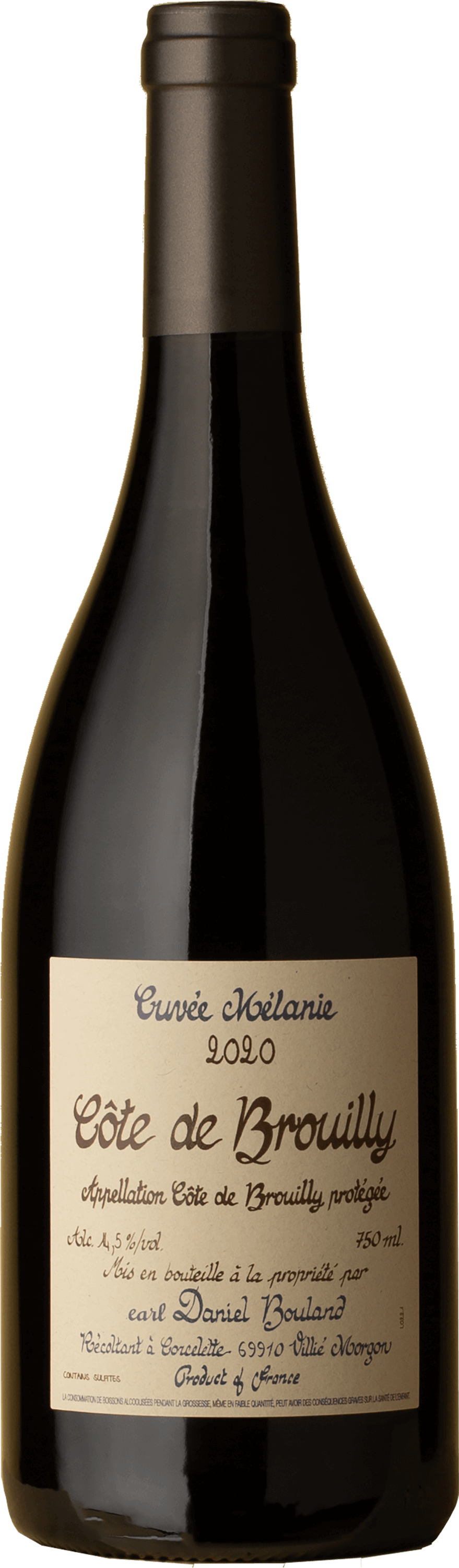 Daniel Bouland - Côte de Brouilly Cuvée Mélanie Gamay 2020 Red Wine
