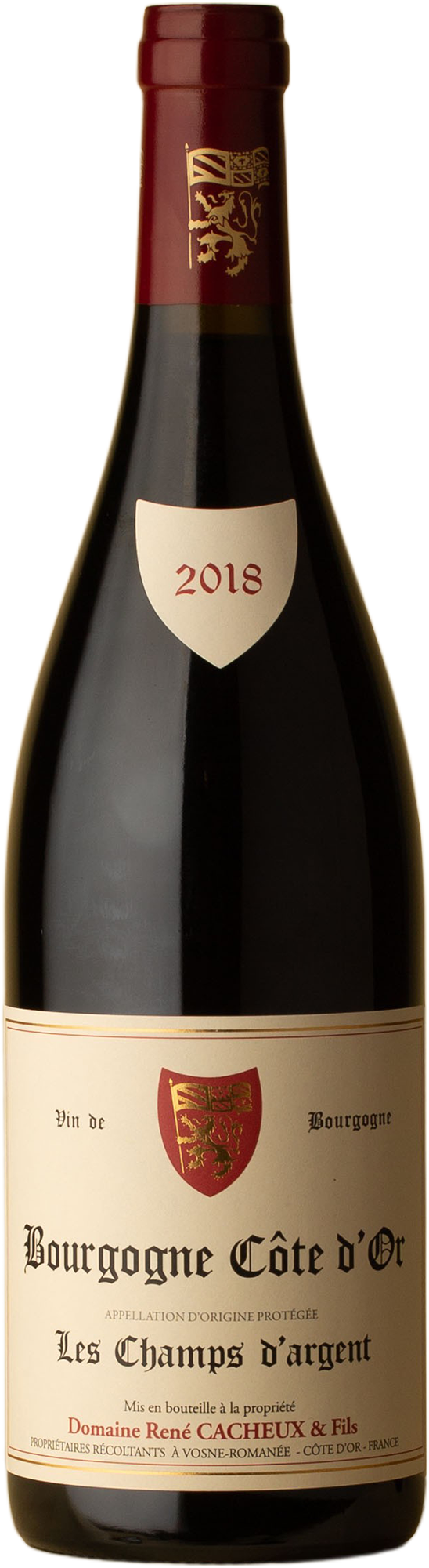 Domaine René Cacheux - Bourgogne Côte d'Or Les Champs d'Argent Pinot Noir 2018 Red Wine