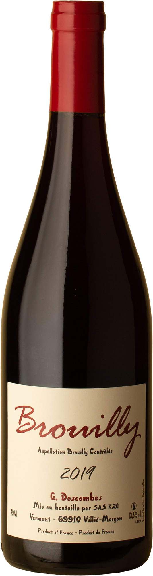 Georges Descombes - Brouilly Gamay 2019 Red Wine