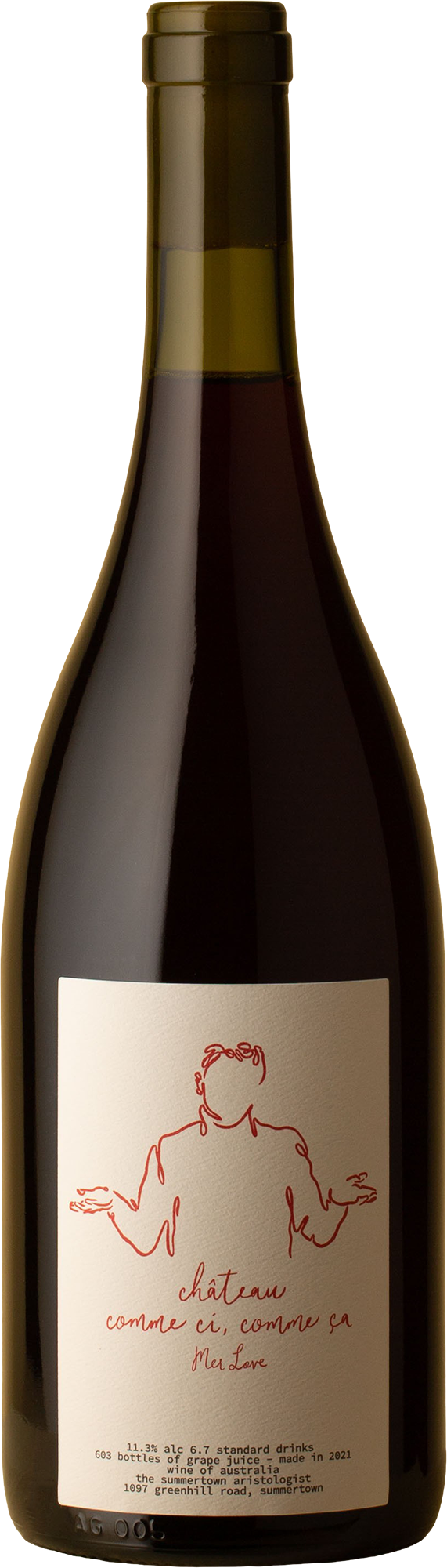 Chateau Comme Ci Comme Ca - Merlove Merlot 2021 Red Wine