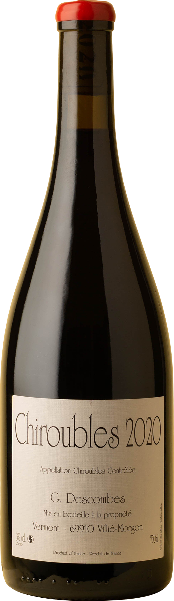 Georges Descombes - Chiroubles Vieilles Vignes Gamay 2020 Red Wine