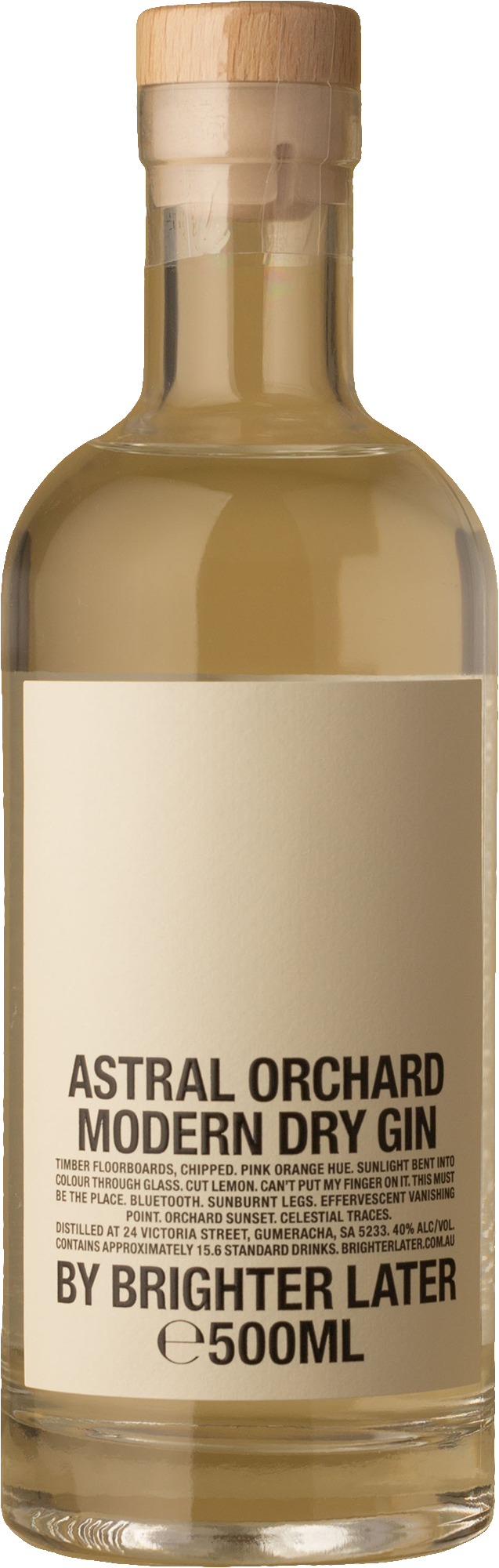 Brighter Later - Astral Orchard Gin 500mL Not Wine
