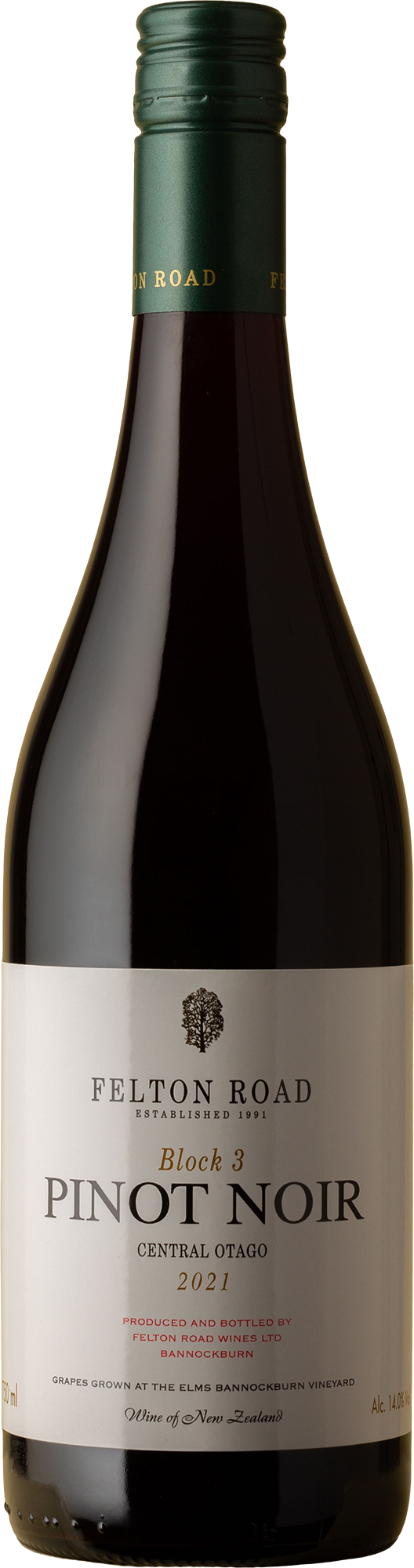 Felton Road - Block 3 Pinot Noir Pinot Noir 2021 Red Wine