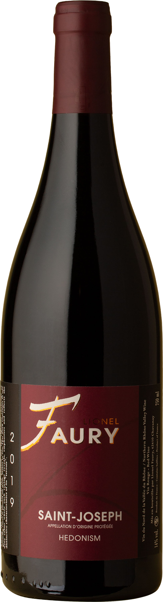 Lionel Faury - St Joseph Hedonism Syrah 2019 Red Wine