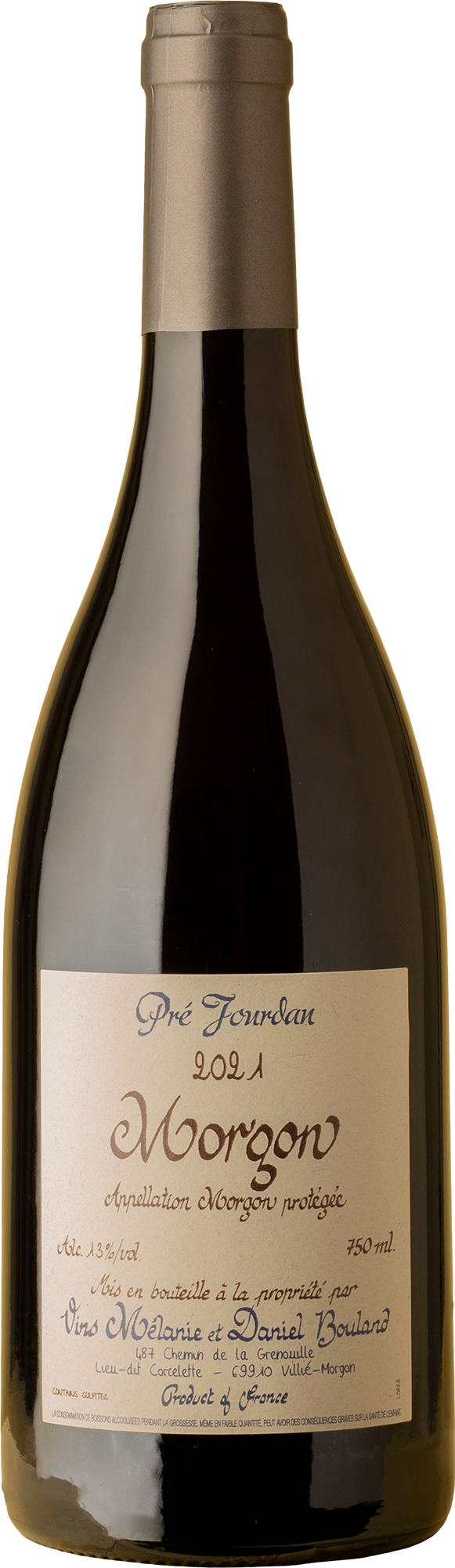 Daniel Bouland - Morgon Pre Jourdan Gamay 2021 Red Wine