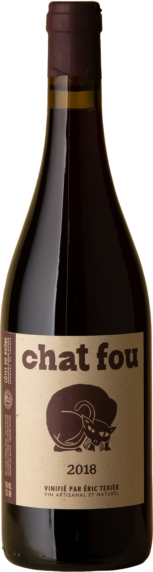 Eric Texier - Chat Fou Red Blend 2018 Red Wine