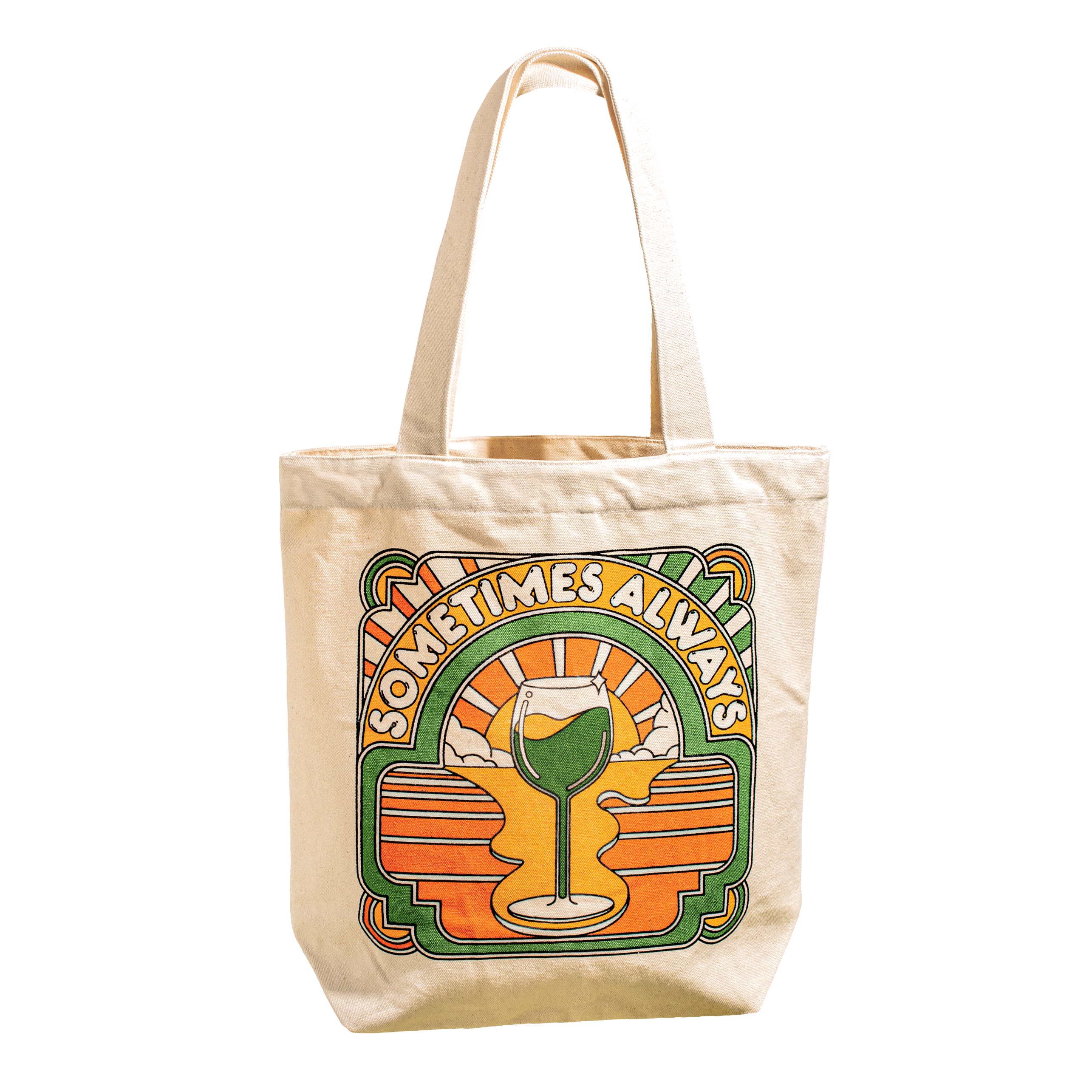 Sometimes Always - Wine Tote Bag Merchandise