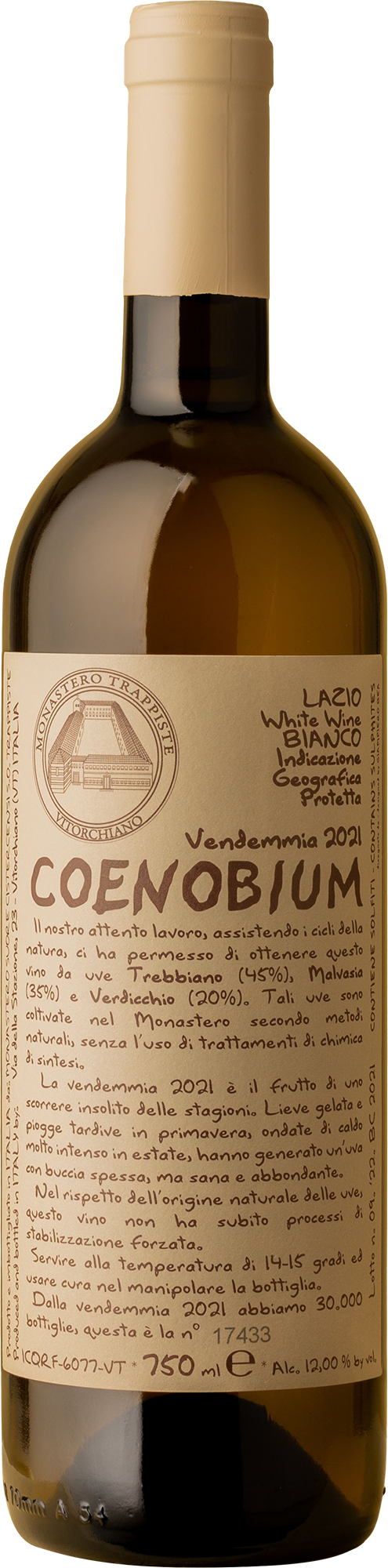Monastero Suore Cistercensi - Coenobium Trebbiano /Malvasia /Verdelho 2021 Orange Wine