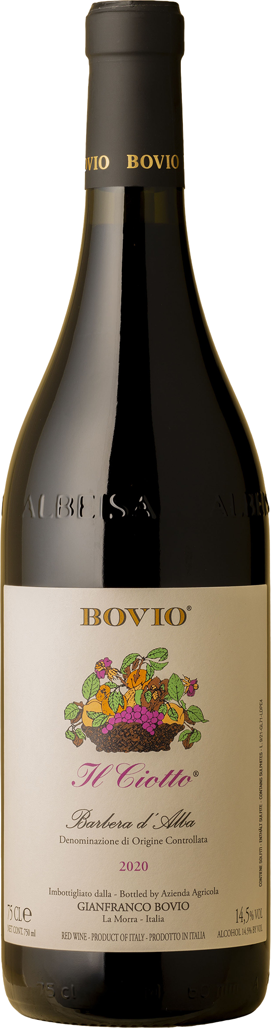 Gianfranco Bovio - II Ciotto Barbera d'Alba 2020 Red Wine
