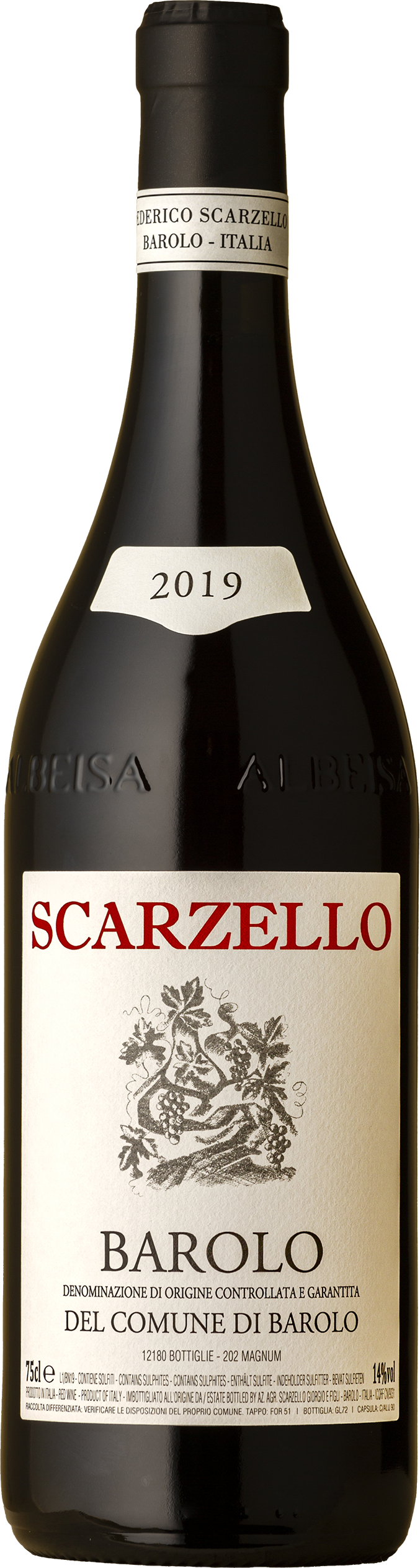 Scarzelloo - Barolo del Comune di Barolo Nebbiolo 2019 Red Wine