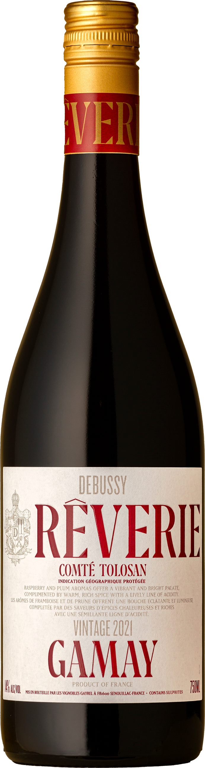 Debussy - 'Rêverie' Comté Tolosan Gamay 2021 Red Wine