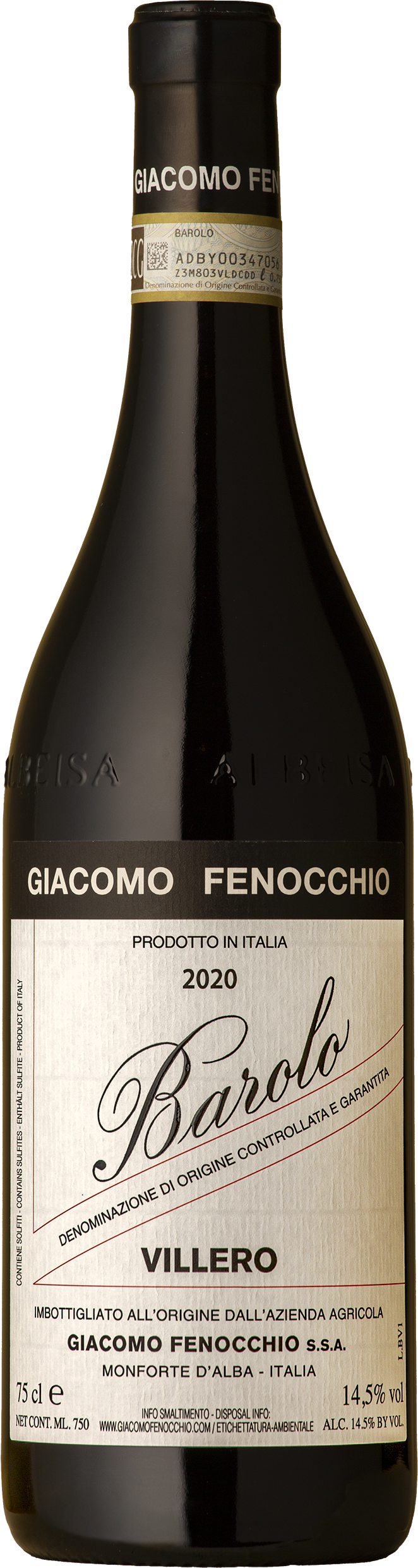 Giacomo Fenocchio - Barolo Villero Nebbiolo 2020 Red Wine