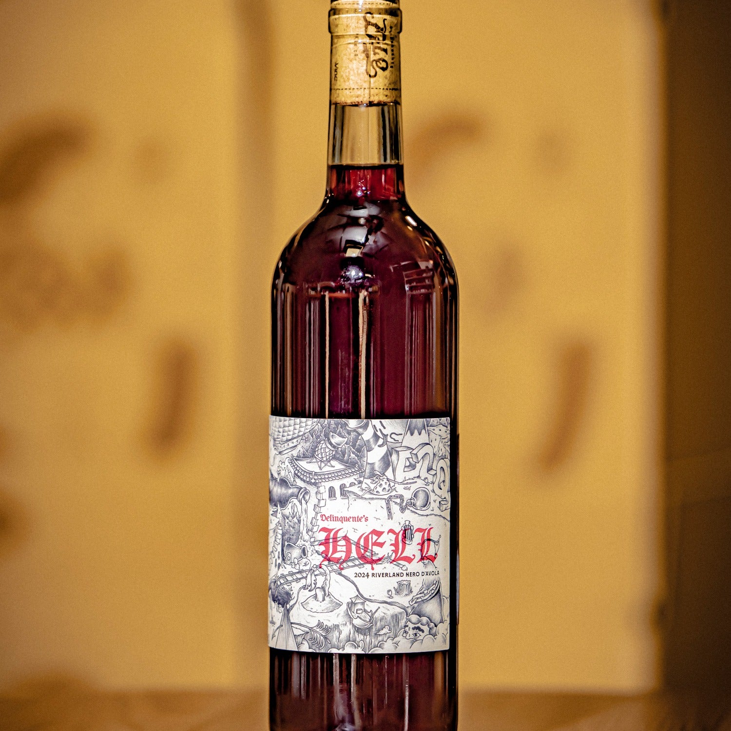 Delinquente Hell Series Nero D'Avola 2024 bottle