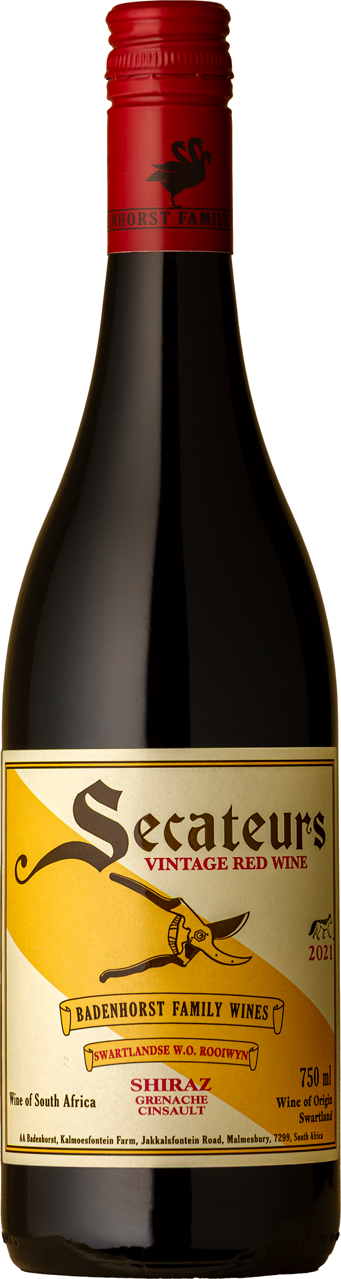 AA Badenhorst - Secateaurs Red Blend 2021 Red Wine