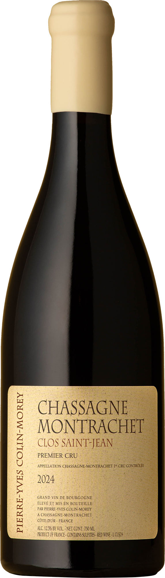 Pierre-Yves Colin-Morey - Clos Saint-Jean 1er Cru Chassagne-Montrachet Rouge 2024 Red Wine
