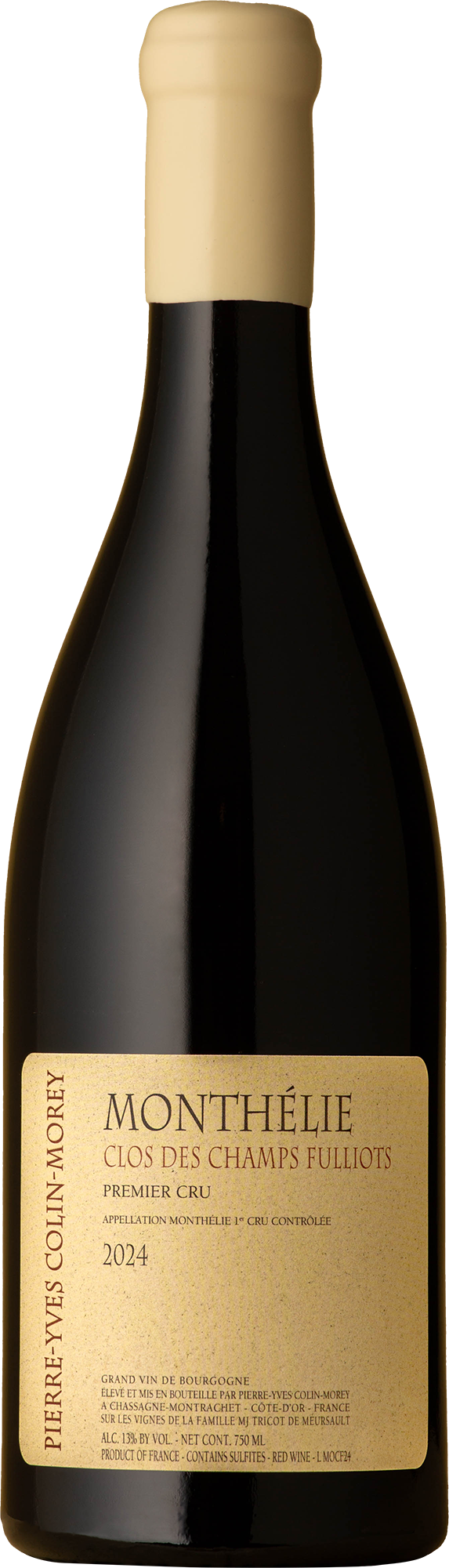 Pierre-Yves Colin-Morey - Clos des Champs Fulliot 1er Cru Monthélie Rouge 2024 Red Wine