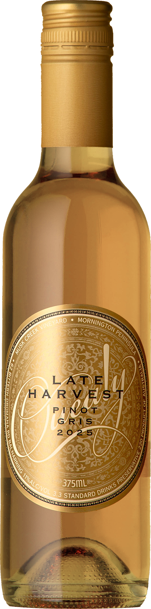 Quealy  - Musk Creek Late Harvest  Pinot Gris 2025 375mL