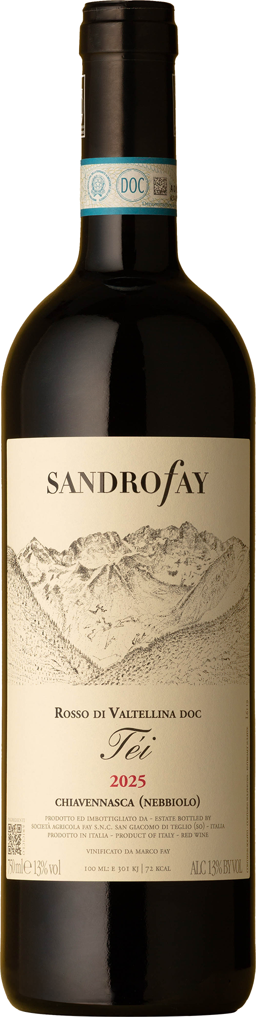Sandro Fay - Tei Rosso di Valtellina Nebbiolo 2025 Red Wine