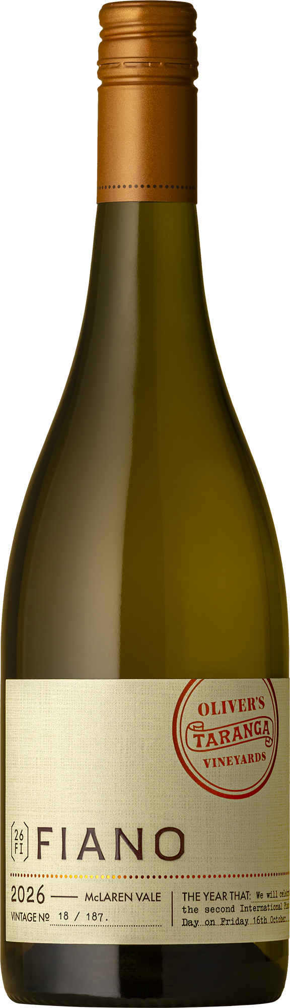 Oliver's Taranga - Fiano 2026 White Wine