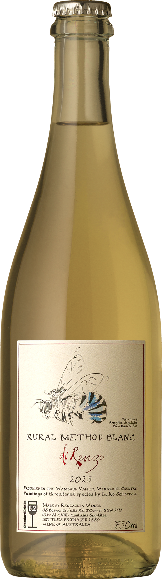 Renzaglia Wines - Rural Method Blanc di Renzo Sparkling 2025 Sparkling Wine