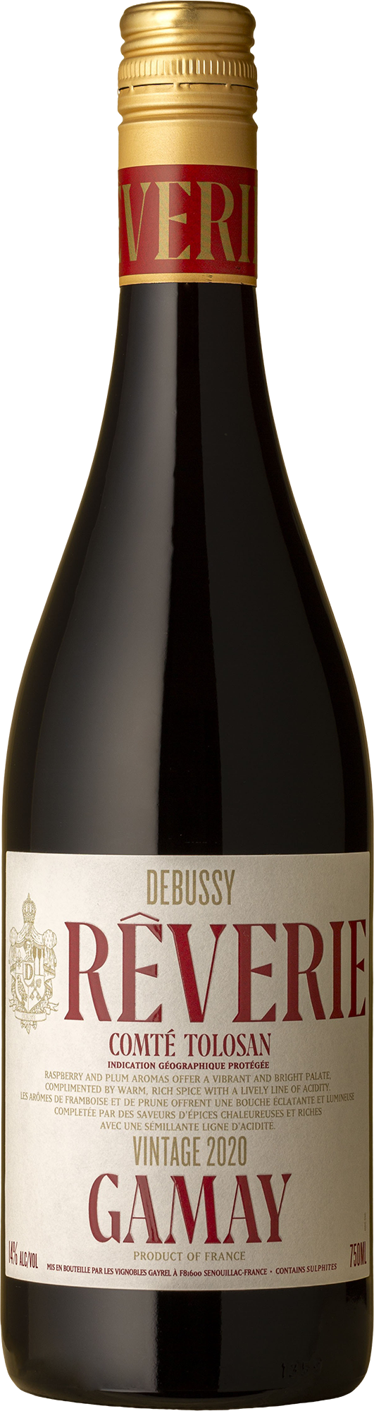 Debussy - 'Rêverie' Comté Tolosan Gamay 2020 Red Wine