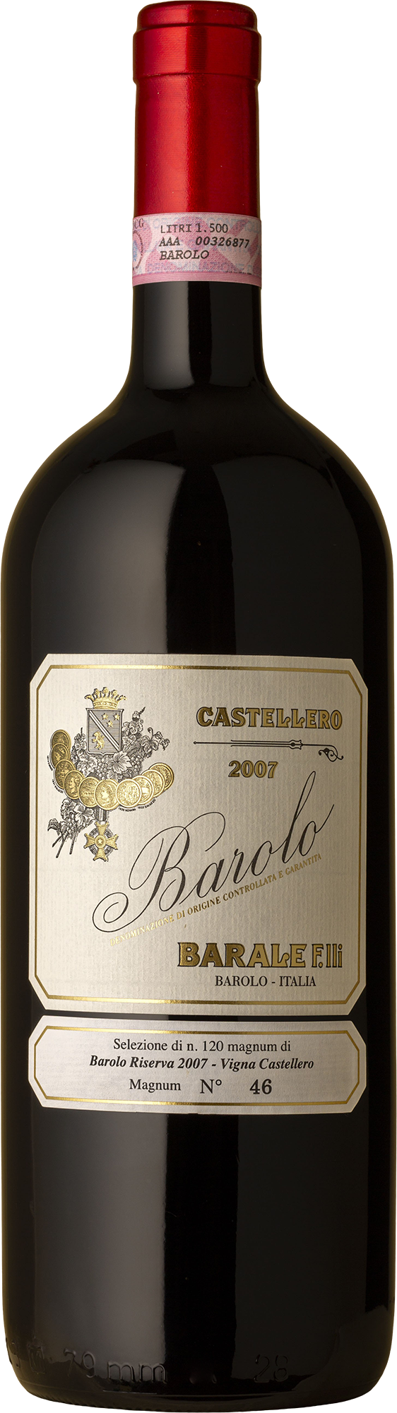 Barale - Barolo Castellero Nebbiolo Magnum 2007 1500mL (Boxed) Red Wine