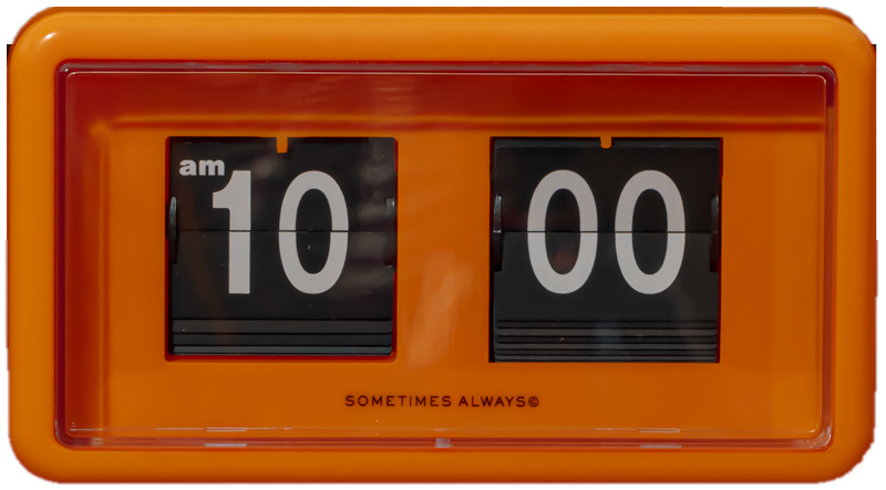 Retro Orange Flip Clock Default
