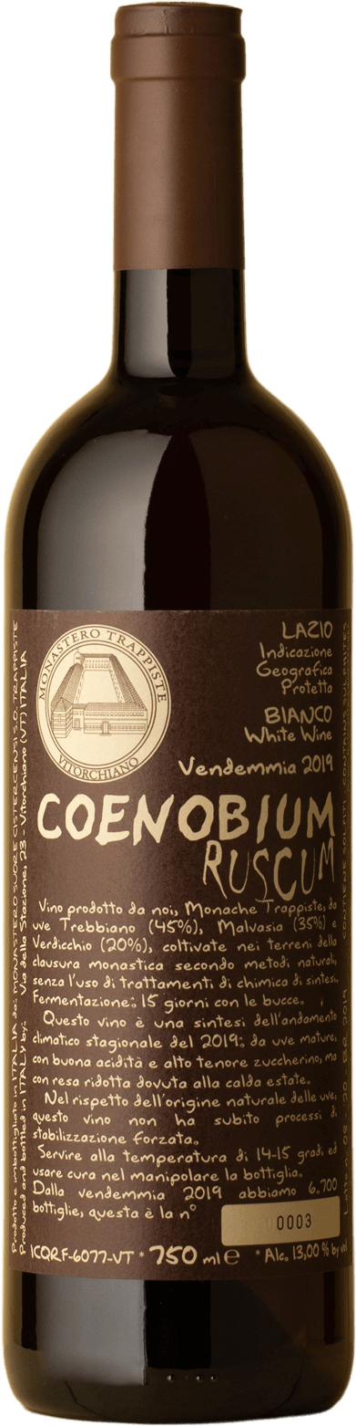 Monastero Suore Cistercensi - Ruscum Trebbiano / Malvasia / Verdicchio 2019 Orange Wine