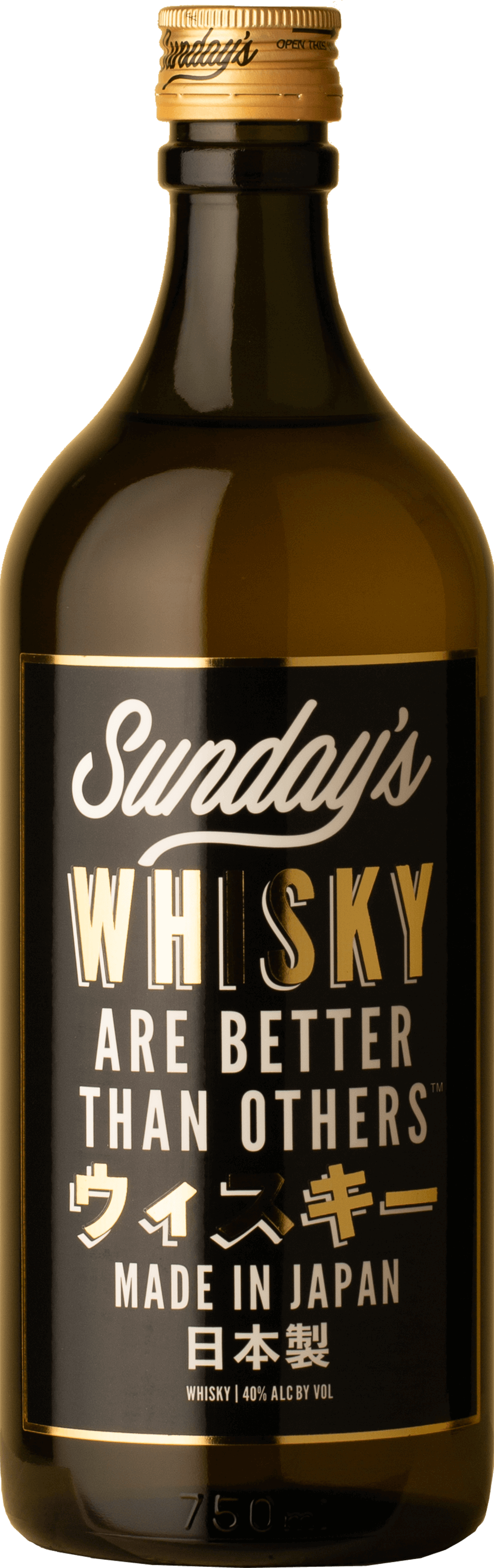 Sunday's - Whisky NAS 750mL Not Wine