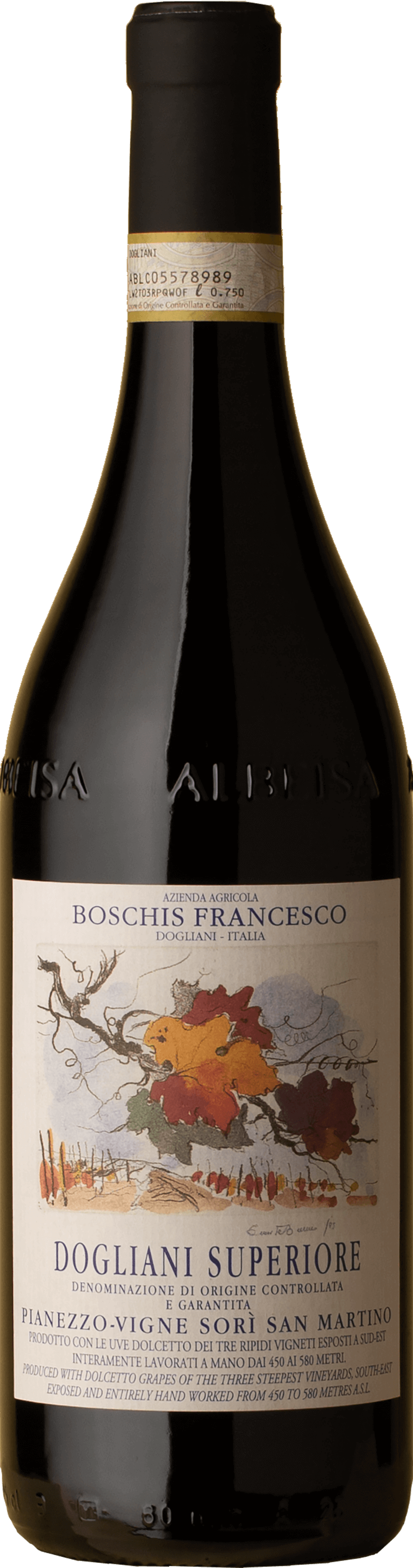 Boschis Francesco - Dogliani Superiore Vigne Sori San Martino Dolcetto 2018 Red Wine