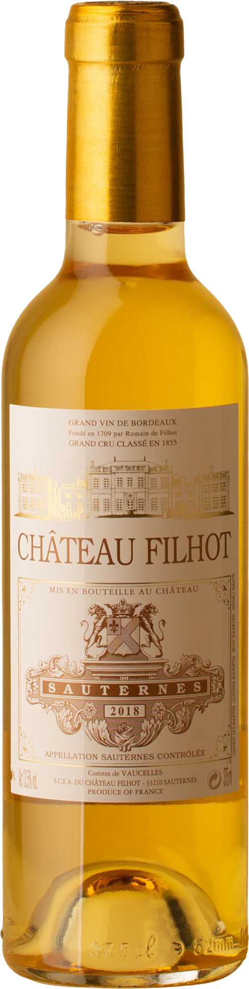 Chateau Filhot - Grand Cru Classé Sauternes 375mL Sauvignon Blanc Blend 2018 White Wine