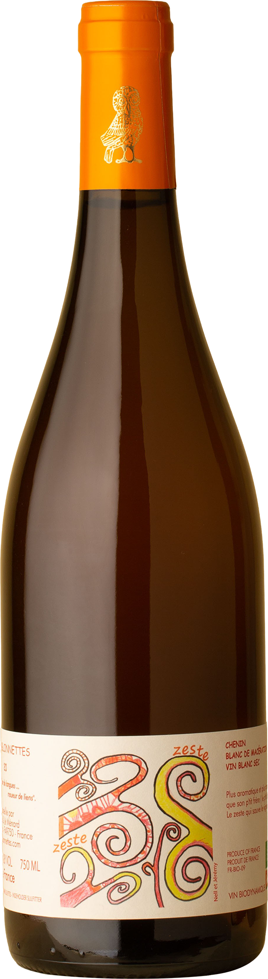 Domaine des Sablonnettes - Zeste Skin Contact Chenin Blanc 2020 Orange Wine