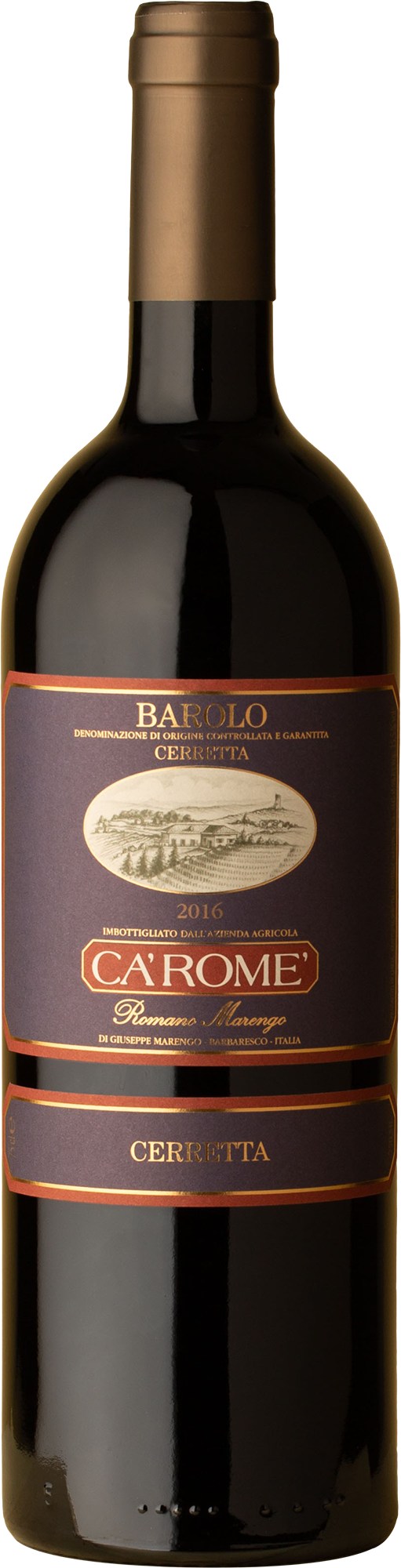 Ca'Rome - Barolo Cerretta Nebbiolo 2016 Red Wine