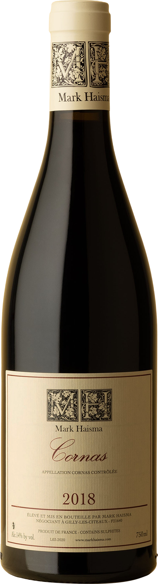 Mark Haisma - Cornas Syrah 2018 Red Wine