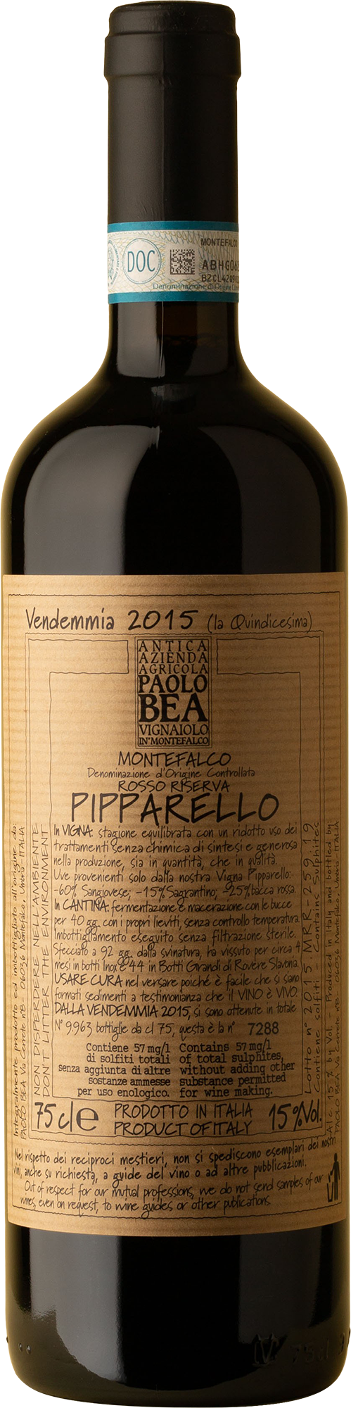 Paolo Bea - Pipparello Sangiovese Blend 2015 Red Wine