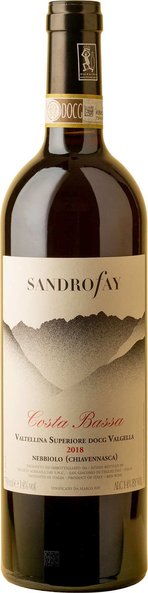 Sandro Fay - Costa Bassa Valtellina Superiore Nebbiolo 2018 Red Wine
