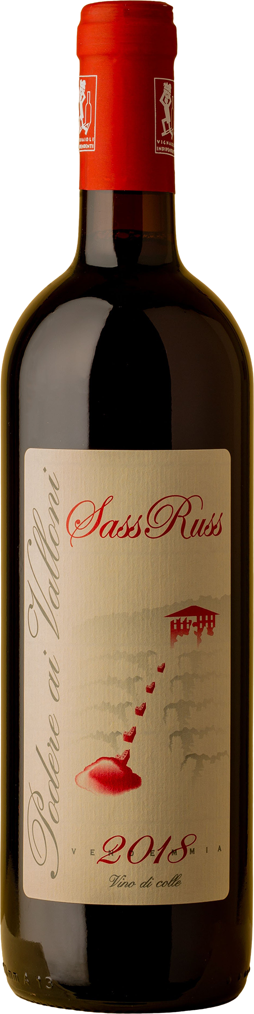 Podere ai Valloni - Sass Russ Nebbiolo/Uva Rara 2018 Red Wine