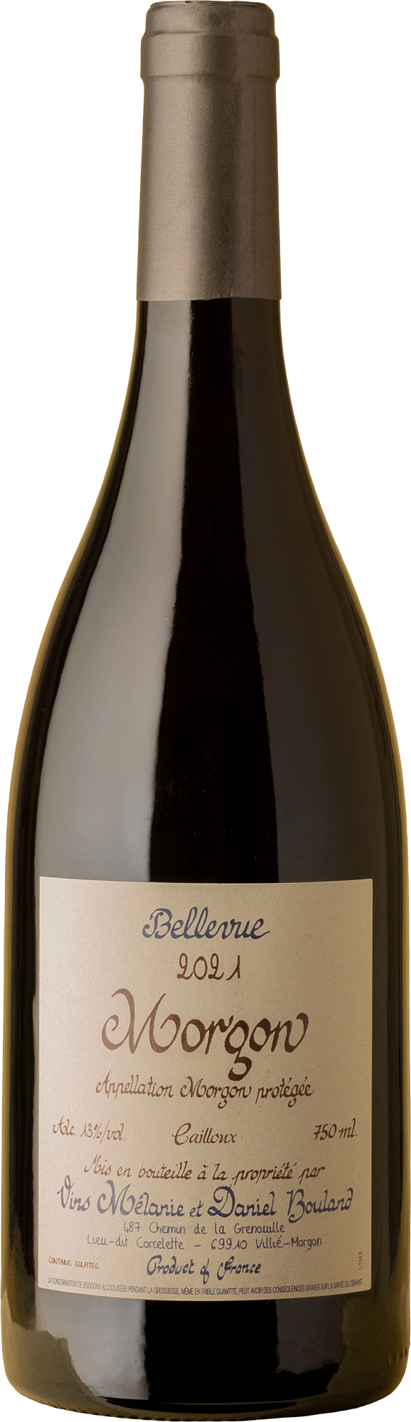 Daniel Bouland - Morgon Bellevue Cailloux Gamay 2021 Red Wine